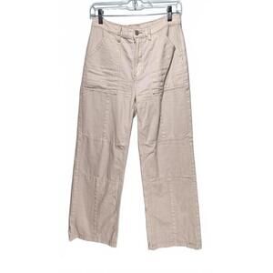 PacSun Women's Baggy Wide Leg White Jeans Size 28